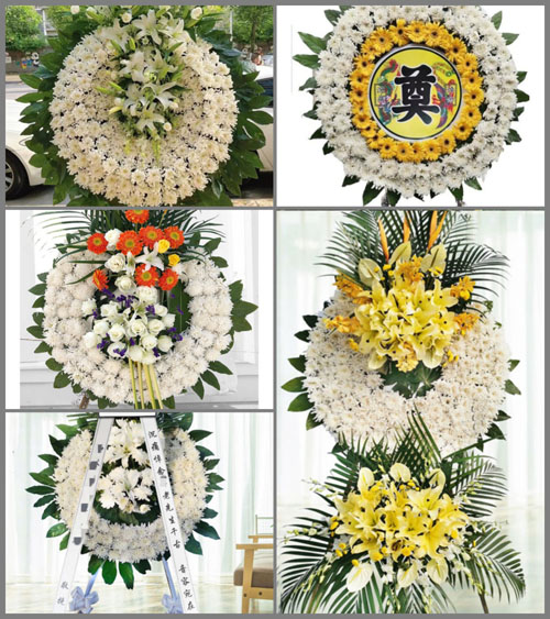 安徽六安市霍邱县潘集镇王祠村花圈速递